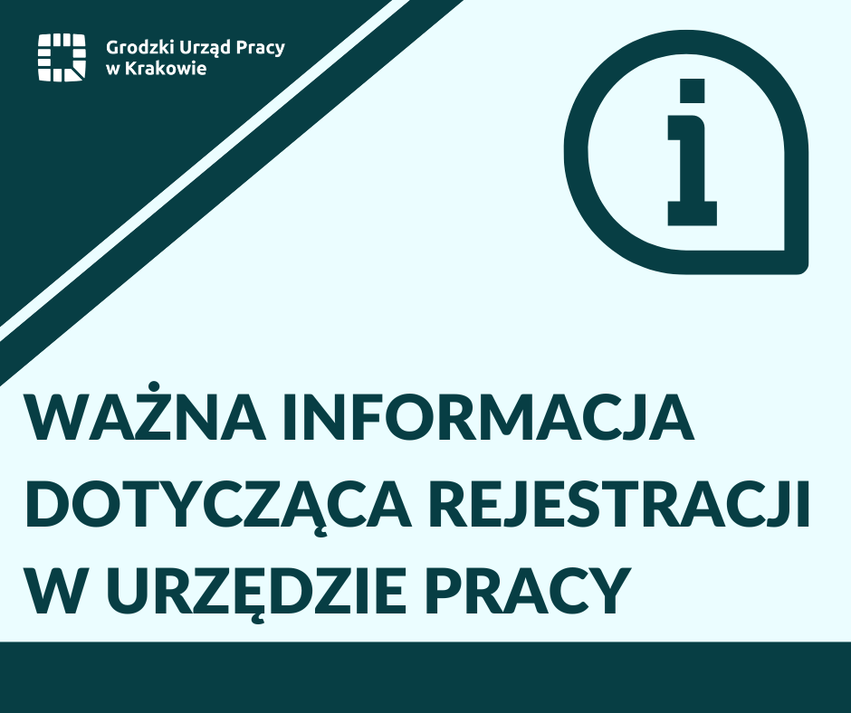 Zdjęcie artykułu WAŻNA INFORMACJA DOTYCZĄCA REJESTRACJI W URZĘDZIE PRACY