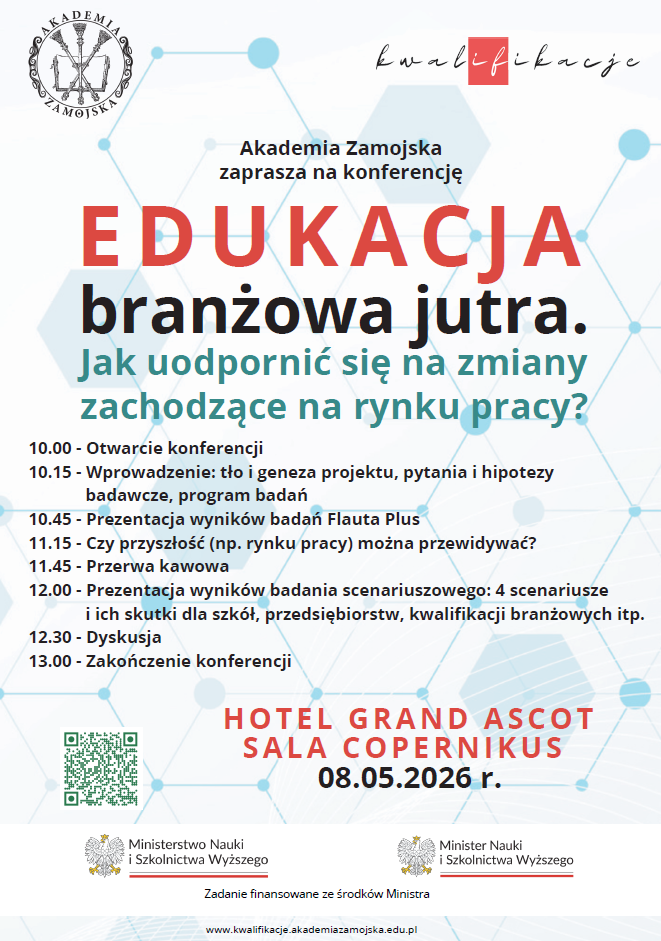 Plakat edukacja branżowa konferencja