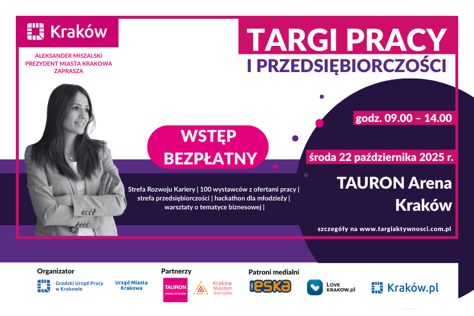grafika promująca targi pracy