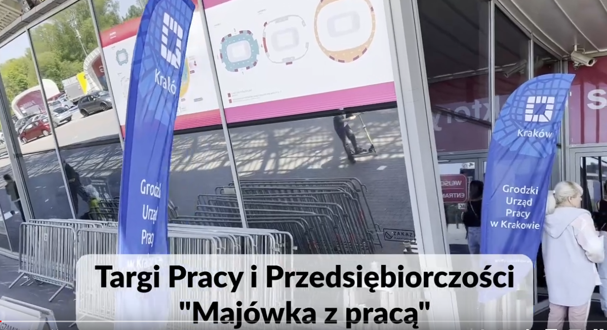 Obrazek dla: Targi Pracy i Przedsiębiorczości Majówka z Pracą w Krakowie 10-11 maja 2022 r.